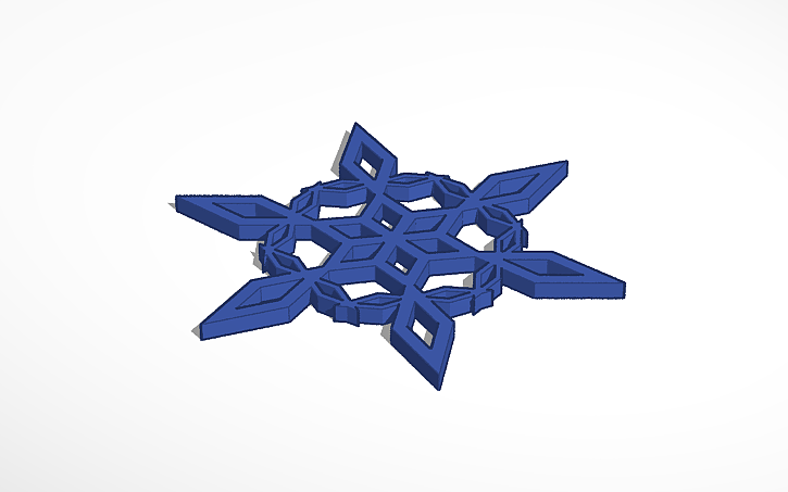 3D design Snowflake 221122 v4 - Tinkercad