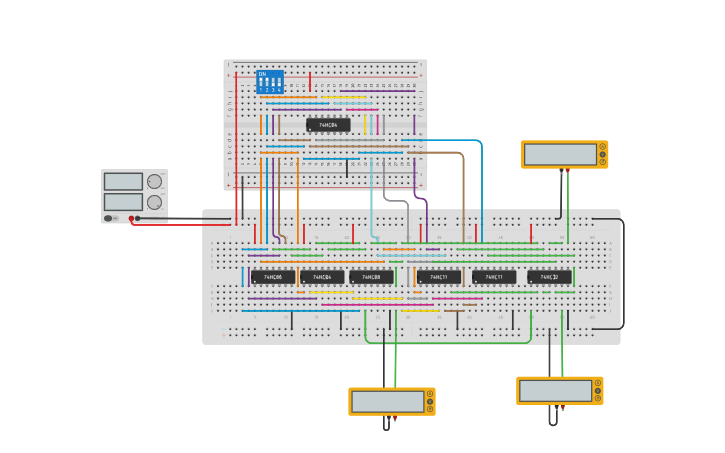 Circuit design comparator - Tinkercad