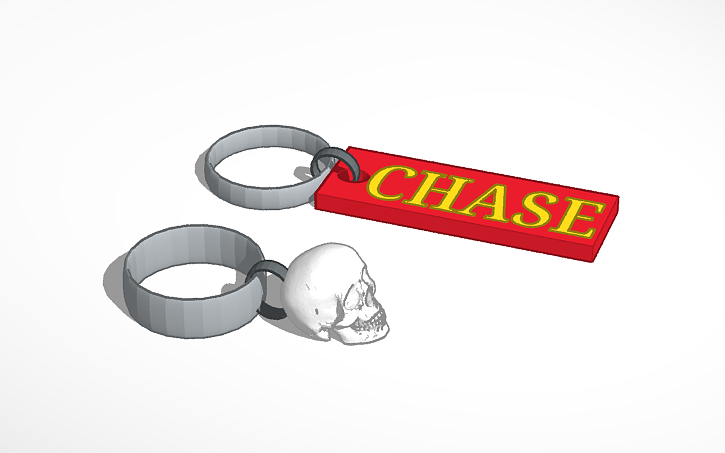3D design key chains - Tinkercad