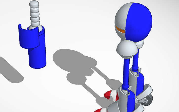 3D design Mecha Sonic MK 2 - Tinkercad