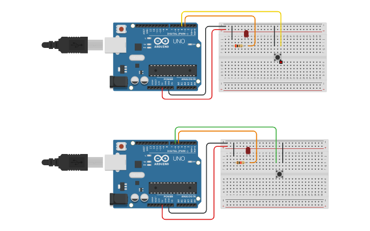 Circuit design Sensor Binário - Push Button - Tinkercad