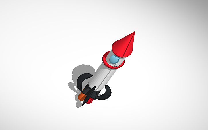 3D design Racheta - Tinkercad