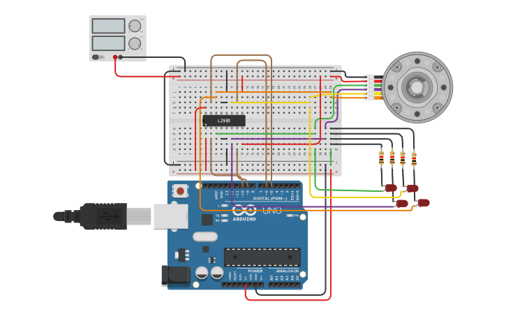 Circuit design LAB 4 EJERCIO 3 - Tinkercad