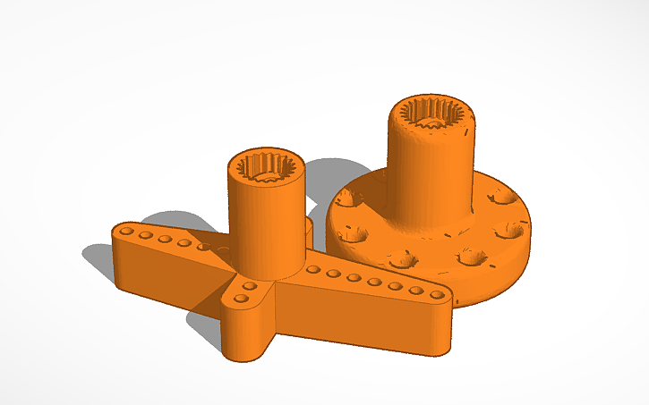 3D design servo motor - Tinkercad