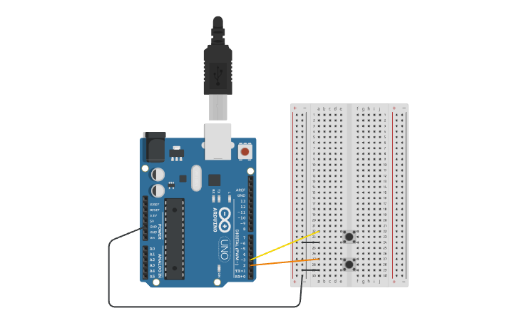 Circuit design count to 10 with polling - Tinkercad