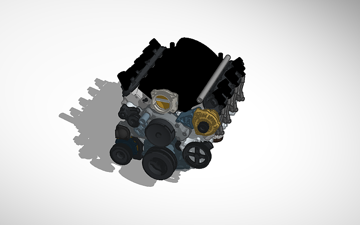 3D design stock GM 6.2L LS3 - Tinkercad