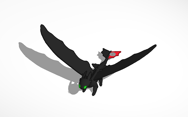 3D design toothless - Tinkercad