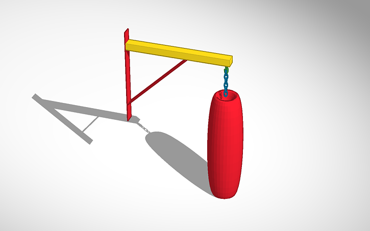 3D design Boxing Attachment - Tinkercad