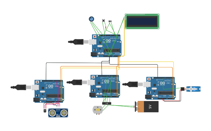 Circuit design Multiple I2C IMPLEMENTATION I2C - Tinkercad