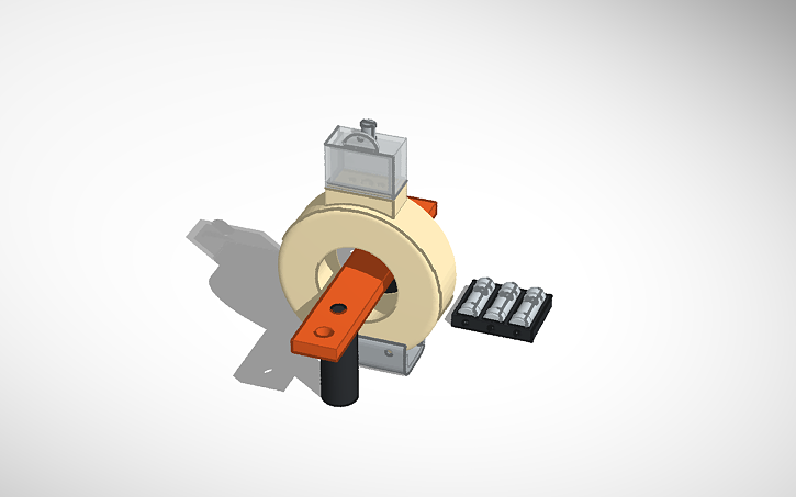 3D design current transformer - Tinkercad