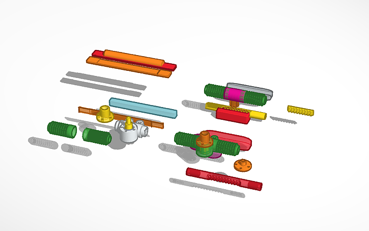 3D design rack n pinion - Tinkercad