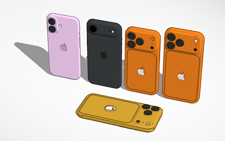 3D design iPhone 17 Series (with 24k iPhone 17 Pro Max) - Tinkercad
