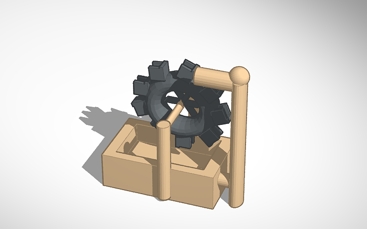 3D design My waterwheel design - Tinkercad