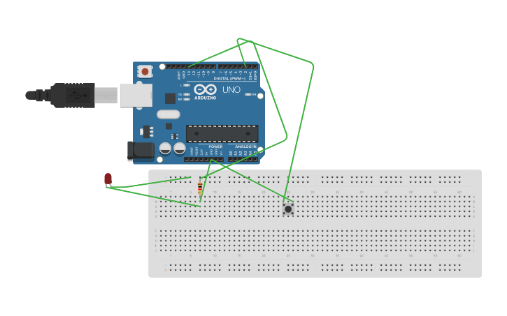 Interupt Layout Design Circuit design ardino with interupt - Tinkercad
