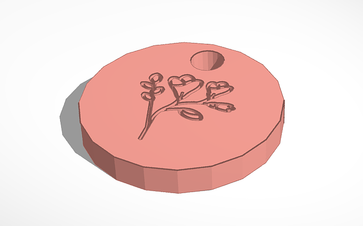 3D design Keychain - Tinkercad