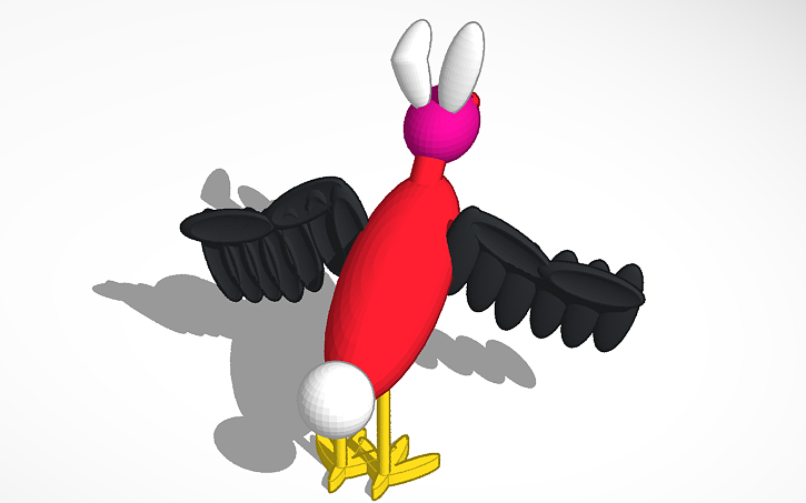 3D design My fantasy bird - Tinkercad