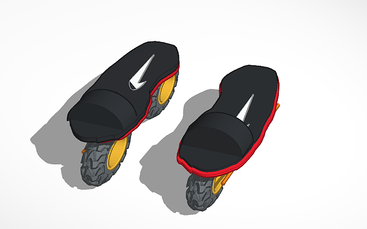 3D design Nike x heely slides - Tinkercad
