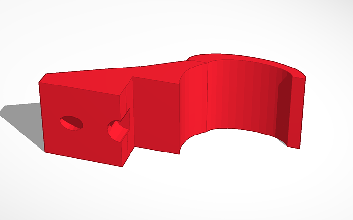 3D design 1/2 Bridge - Hot Bed Ribbon Suport for Velleman K8200 3D ...
