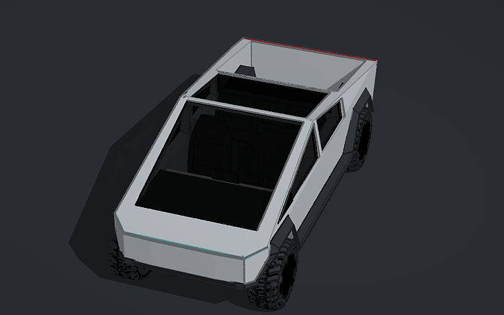 3D design Tesla Cybertruck - Tinkercad