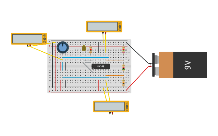 Circuit design Window Comparator - Tinkercad