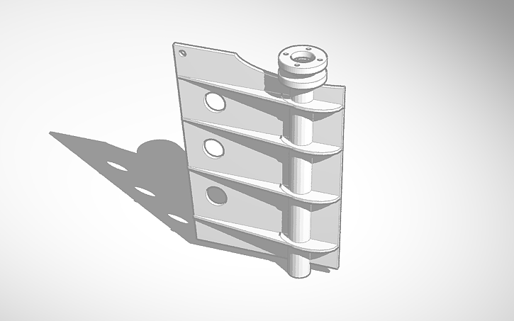 3D design Rudder 14mm SS - Tinkercad