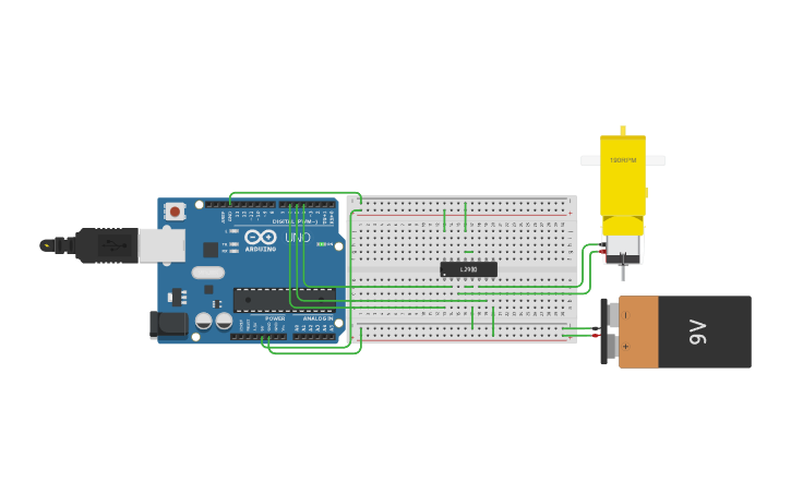 Circuit design Arduino Multi-Peripheral Control System For Hobby Motor ...