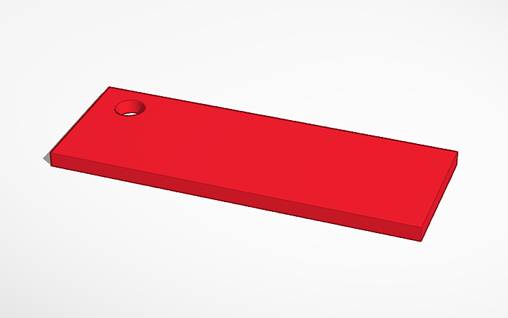 3D design Keychain Base - Tinkercad