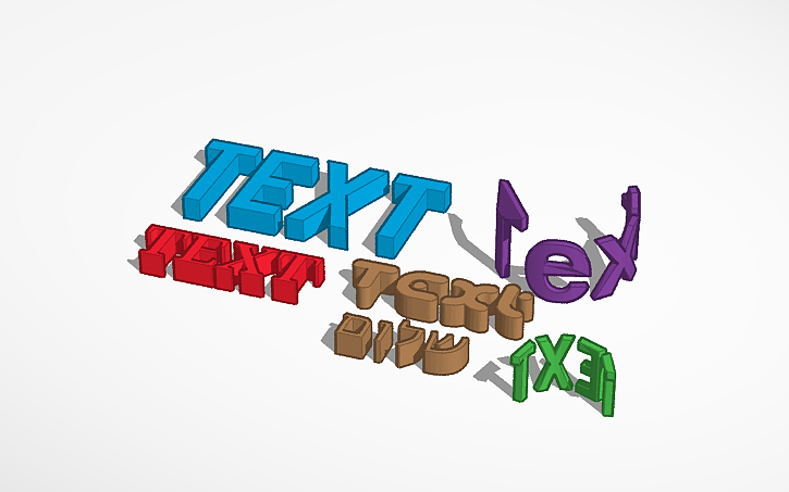 3D design Create text fonts challenge! - Tinkercad