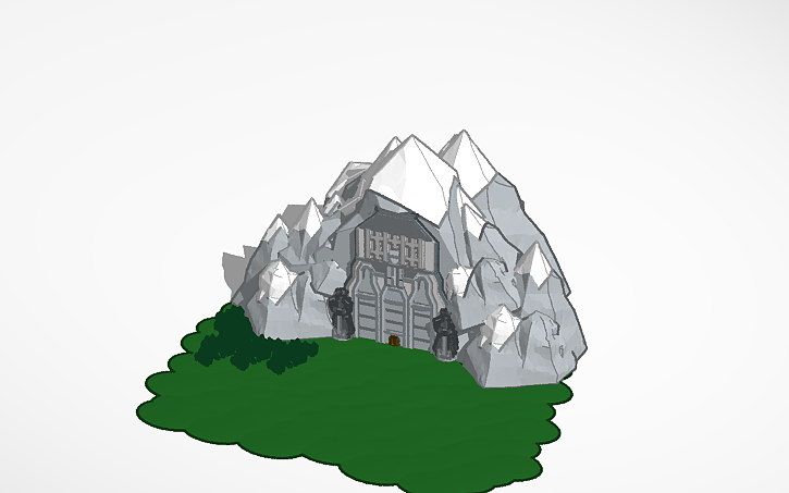 3D design Erebor hobbit - Tinkercad