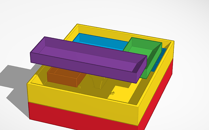 3D design Dual Layer Drawer Caddy - Tinkercad