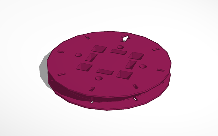 3D design linkbot wheel - Tinkercad