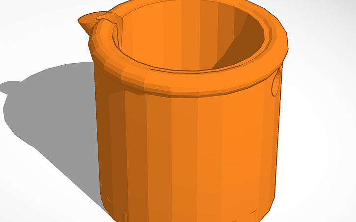 Beacker Dxf 3D design Beaker - Tinkercad