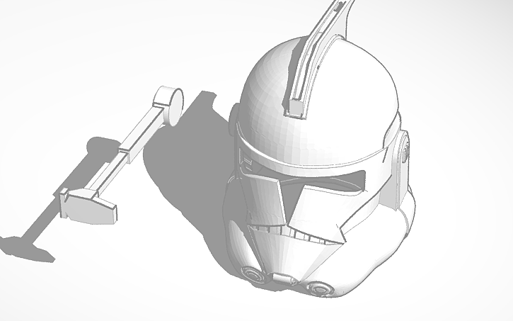 3D design Copy of wearable arc trooper helmet - Tinkercad