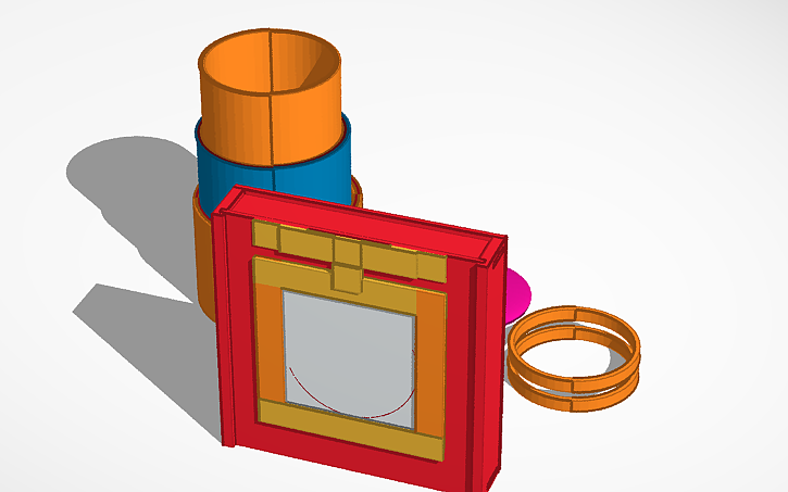 3D design Camera - camera obscura - Tinkercad