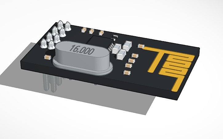 3D design nRF24L01 module - Tinkercad