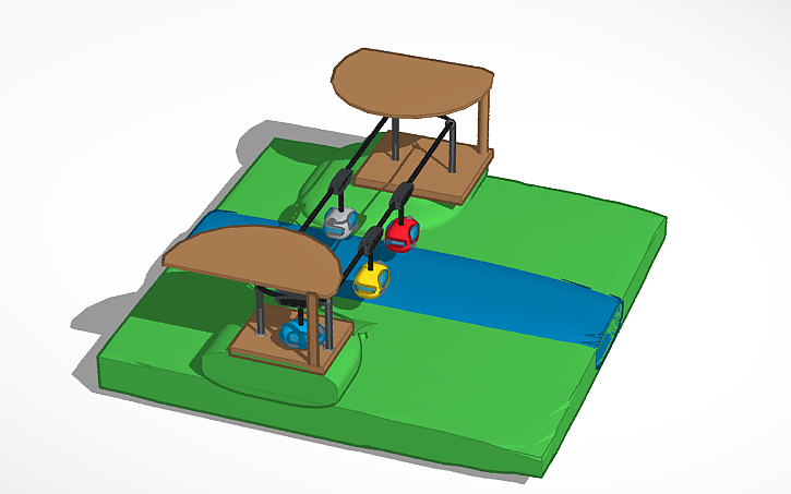 3D design Cable Car - Tinkercad