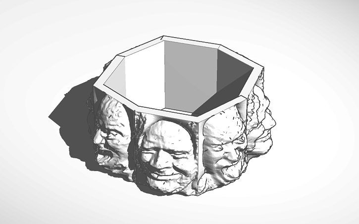 3D design Tridimensional Face Scan - Tinkercad