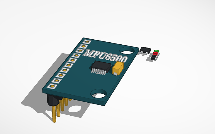 3D design MPU-6500 module - Tinkercad