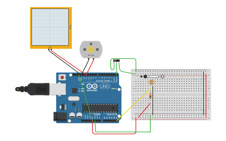 Circuit design Rain wiper control - Tinkercad