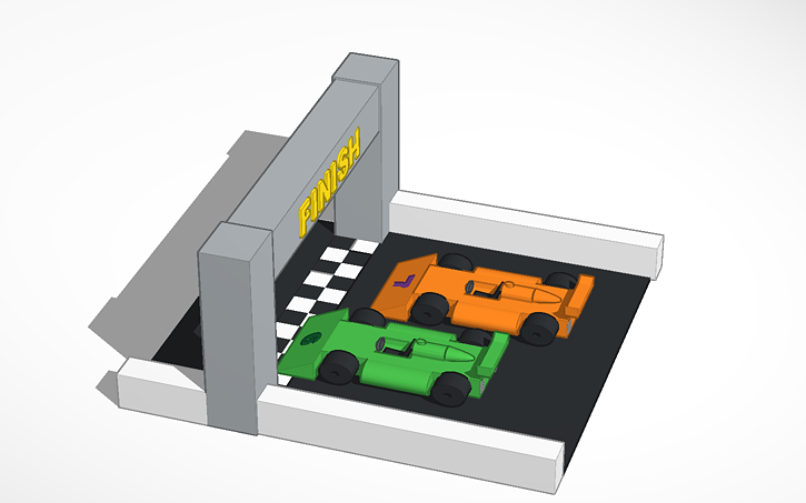 3D design Race car - Tinkercad