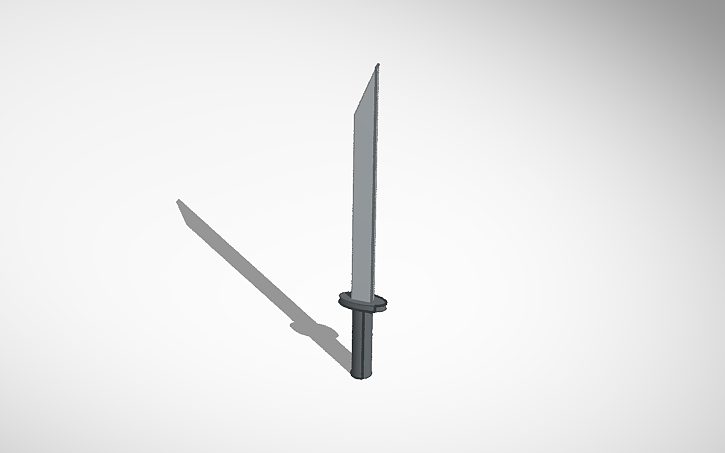 3D design Sword template - Tinkercad
