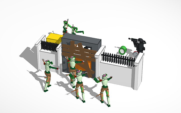 3D design Cod Zombies - Tinkercad