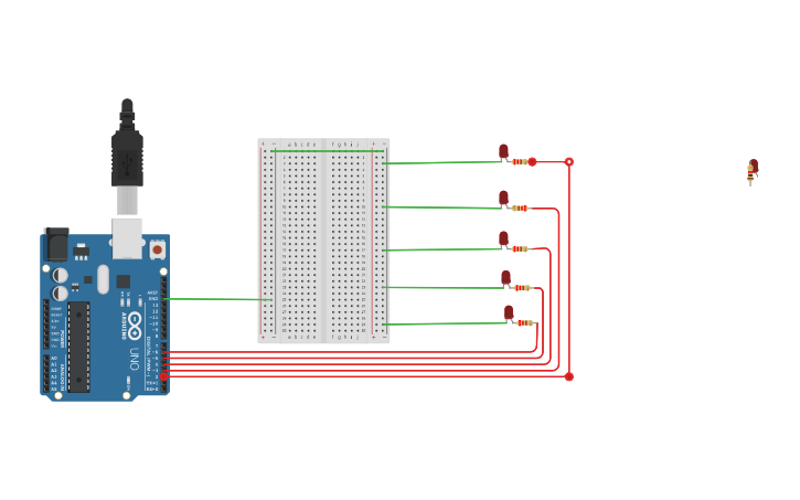 Circuit design Mehak(Lab 1) - Tinkercad