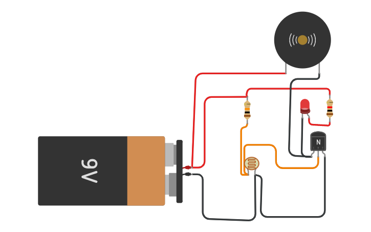 Circuit design LDR sensor circuit - Tinkercad
