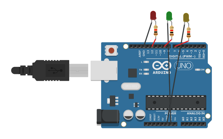 Circuit design Arduino Eye Robot - Tinkercad