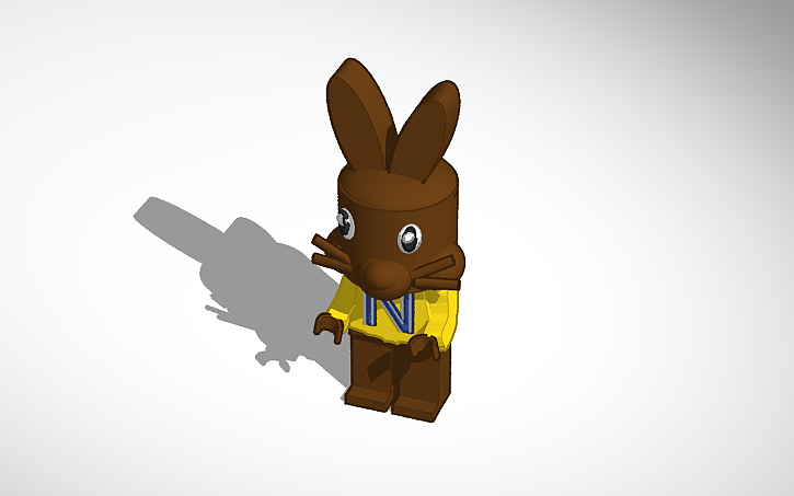 3D design Lego Nesquick bunny - Tinkercad