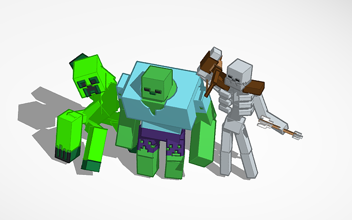 3D design Mutant Mobs - Tinkercad