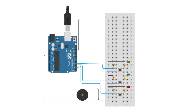 Circuit design MEMORIA - Tinkercad