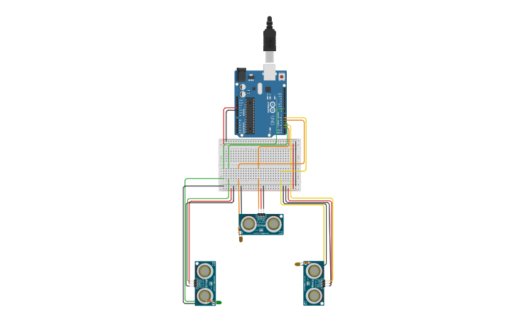 Distance Sensor Cad Model Circuit design Proximity_sensors - Tinkercad