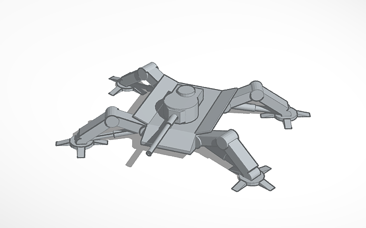 3D design Mechanized Tank - Tinkercad
